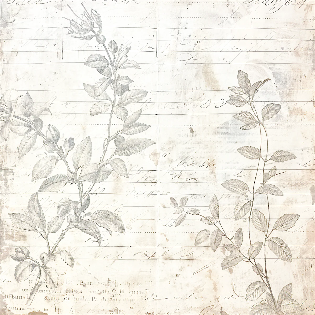 Uniquely Creative - 12x12 Floral Biology Paper (1/sheet) - Advent 2025