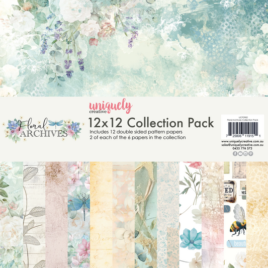 Uniquely Creative - Floral Archives 12x12 Paper Pack - Advent 2025