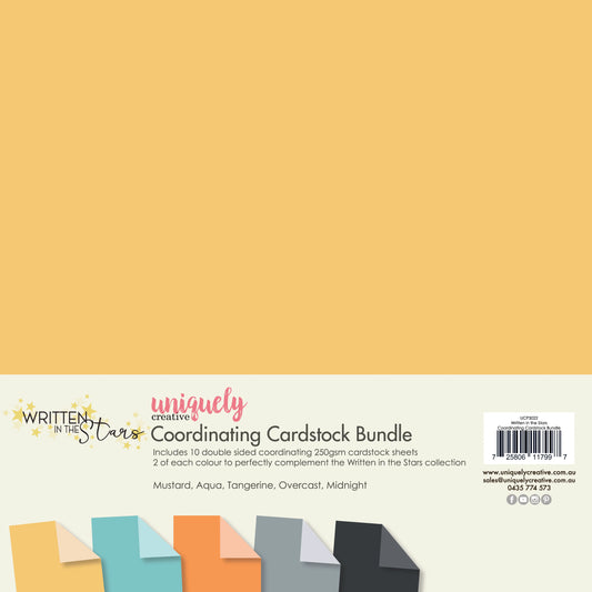 Uniquely Creative - Written in the Stars - two-tone Coordinating Cardstock Bundle
