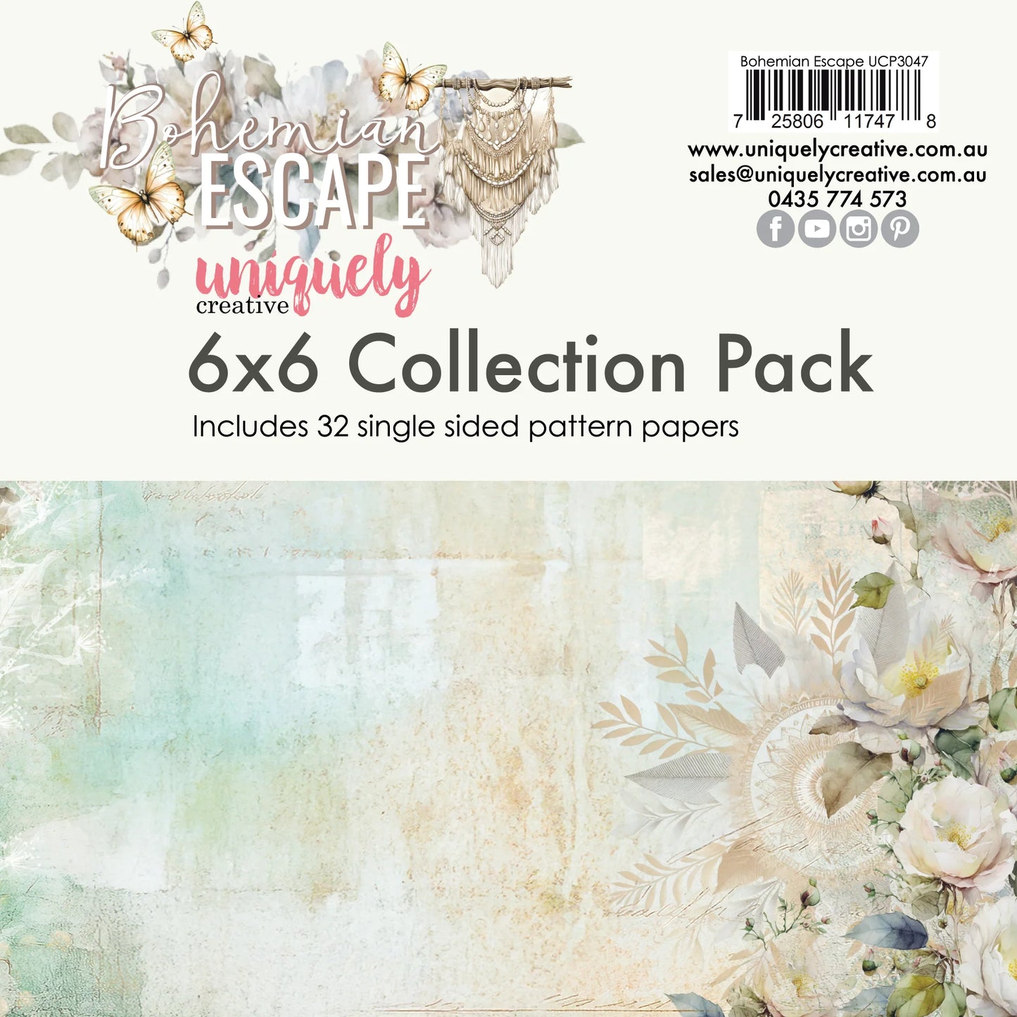 Uniquely Creative - Bohemian Escape 6x6 Paper Pack