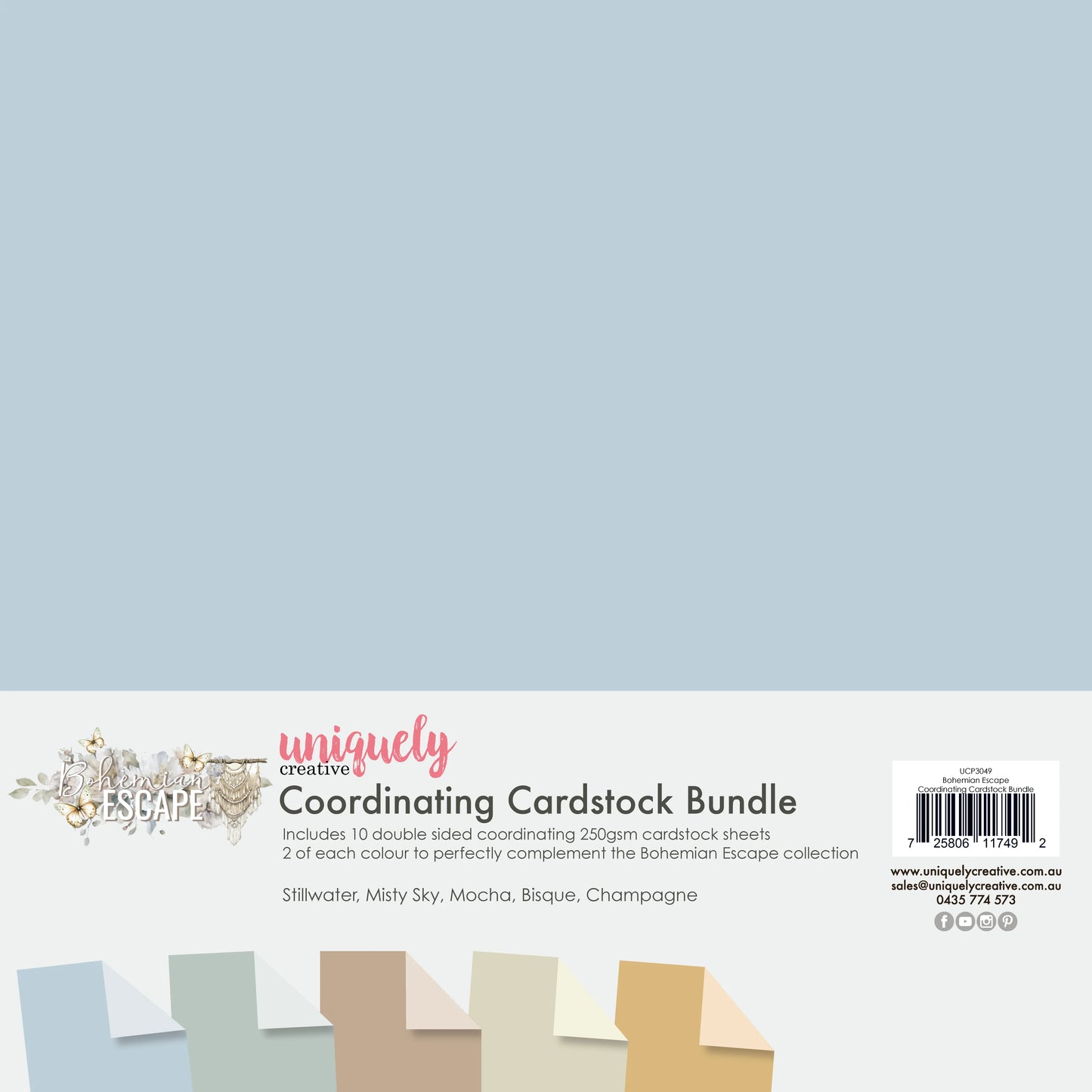 Uniquely Creative - Bohemian Escape Coordinating Cardstock Bundle