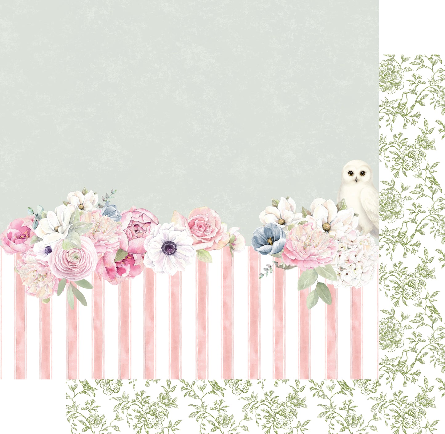 Uniquely Creative - 12x12 Garden Guardian Paper (1/sheet) (Whispers of Wisdom)