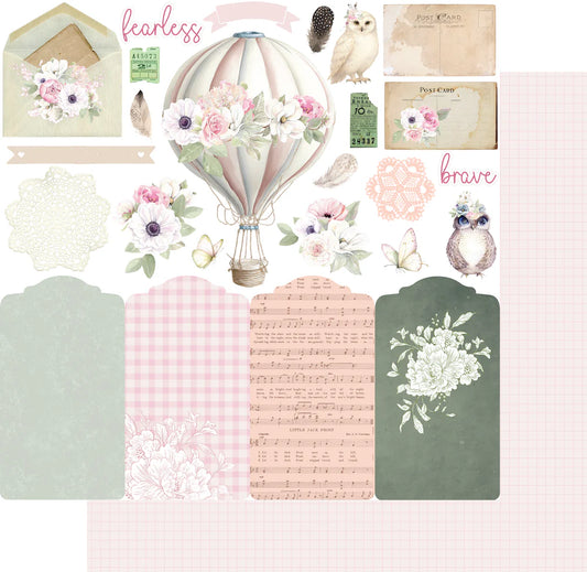 Uniquely Creative - 12x12 Cherished Details Paper (1/sheet) (Whispers of Wisdom)
