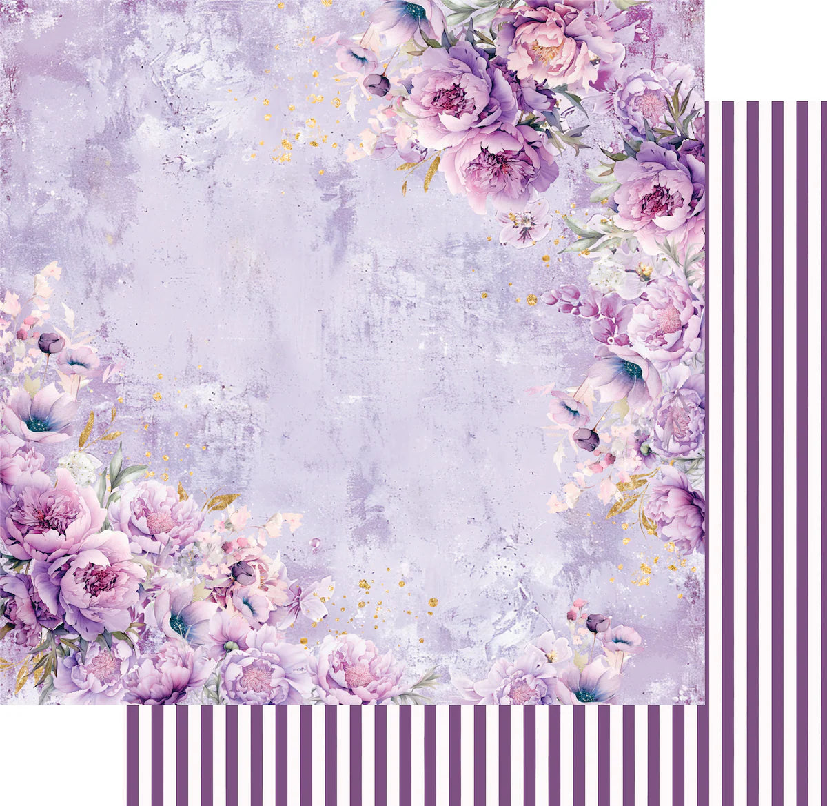 Uniquely Creative - 12x12 Pretty Purples Paper (1/sheet) Ultraviolet Delight