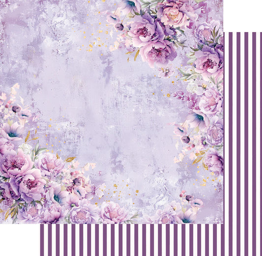 Uniquely Creative - 12x12 Pretty Purples Paper (1/sheet) Ultraviolet Delight