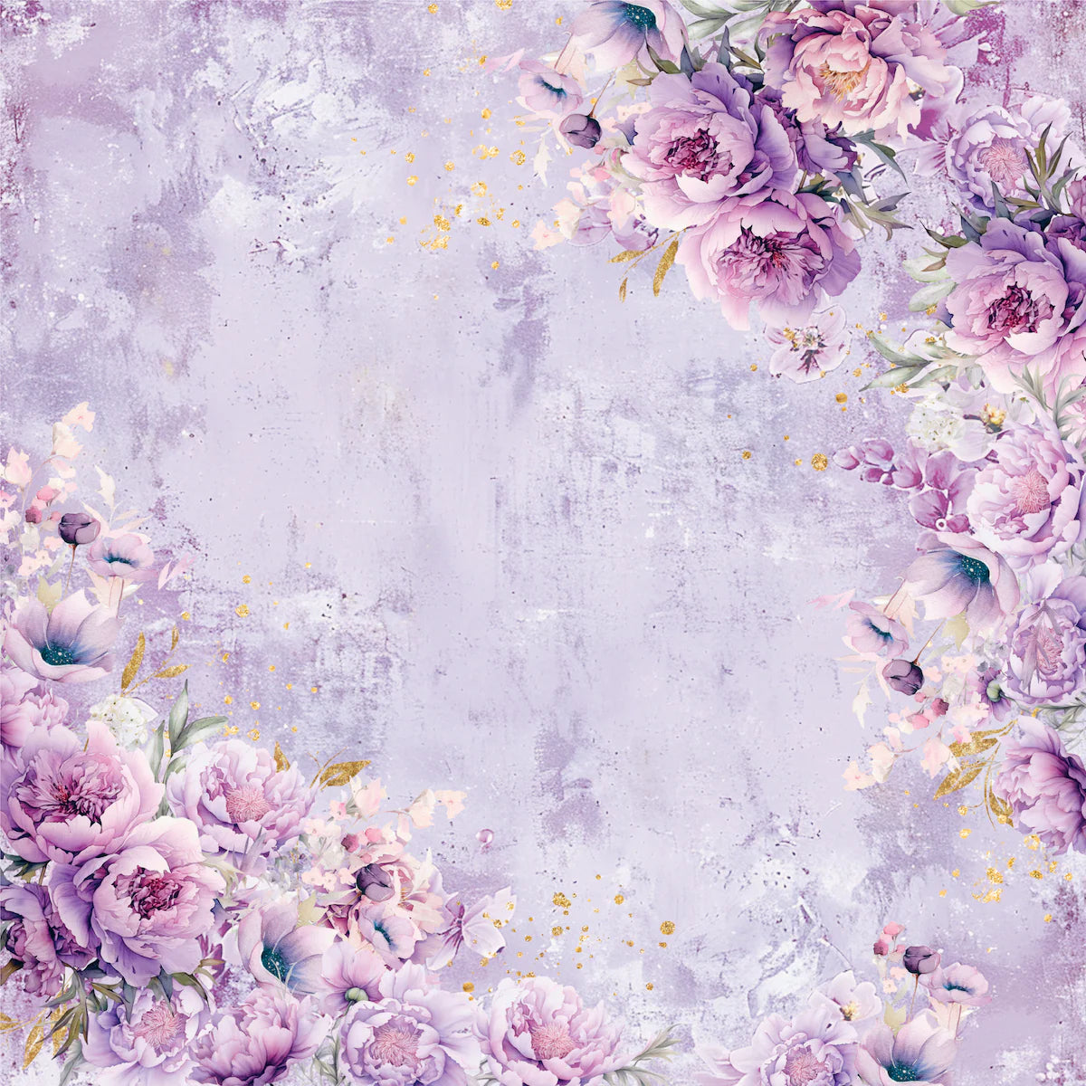 Uniquely Creative - 12x12 Pretty Purples Paper (1/sheet) Ultraviolet Delight