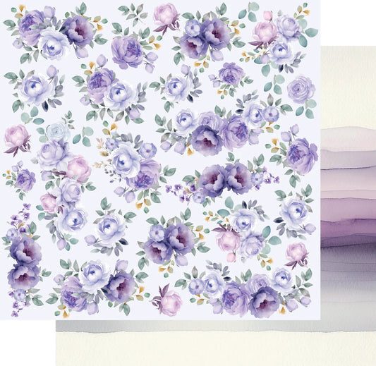 Uniquely Creative - 12x12 Lavender Breeze Paper (1/sheet) Ultraviolet Delight