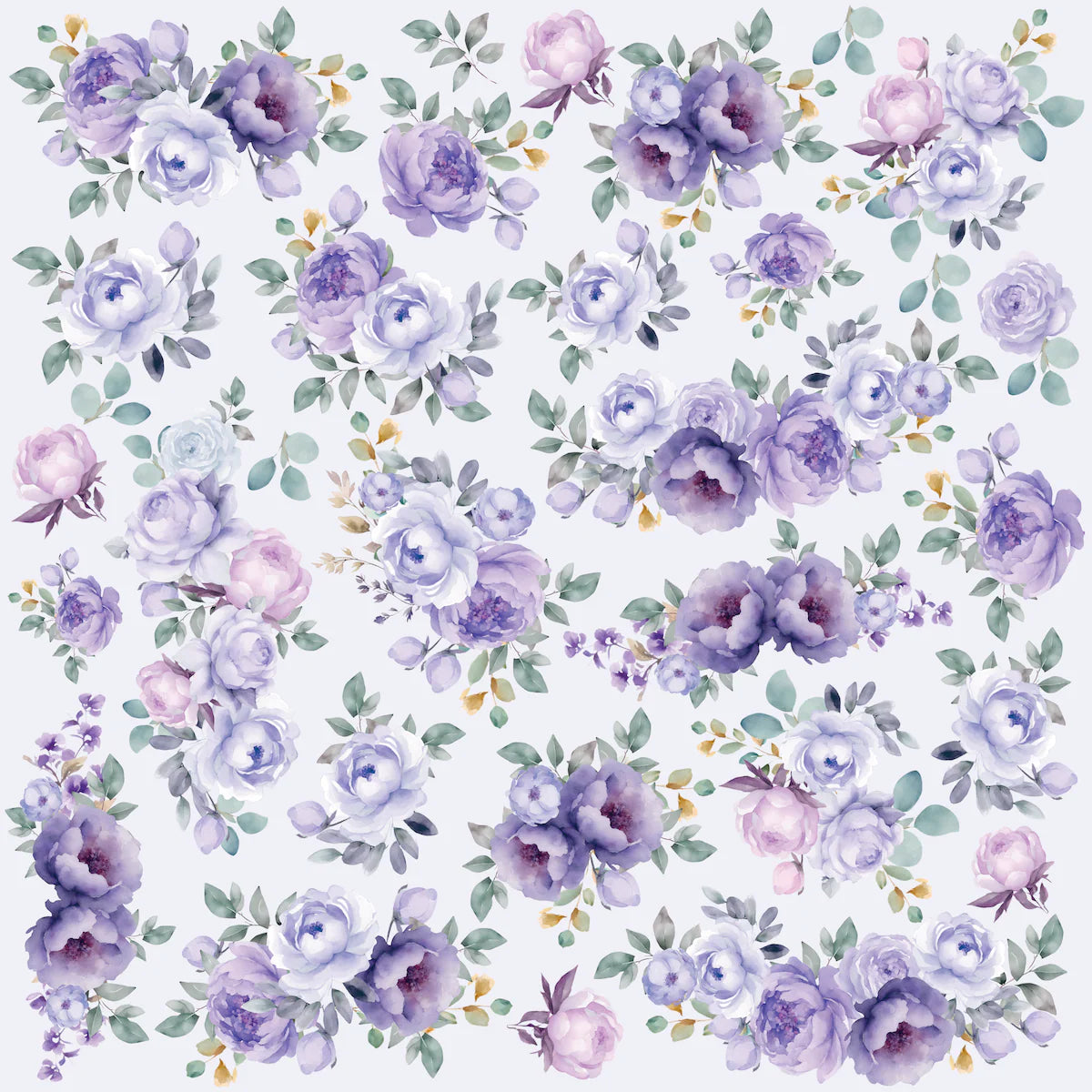 Uniquely Creative - 12x12 Lavender Breeze Paper (1/sheet) Ultraviolet Delight