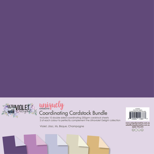 Uniquely Creative - Ultraviolet Delight - Coordinating Cardstock Bundle