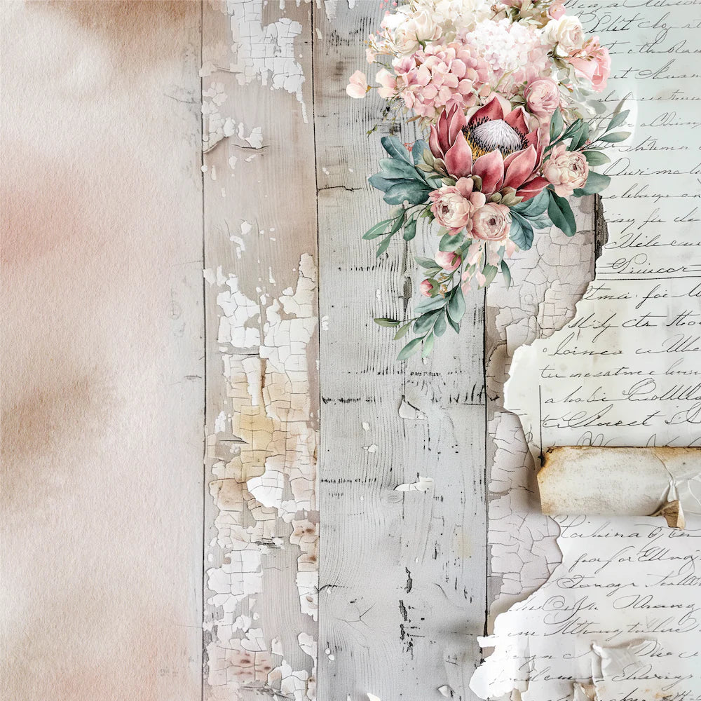 Uniquely Creative - 12x12 Written Home Paper (1/sheet) Paperbark Blooms