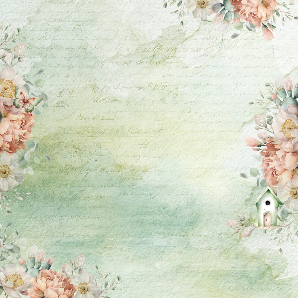 Uniquely Creative - Tea & Tranquility - 12x12 Rest & Relaxation Paper (1/sheet)