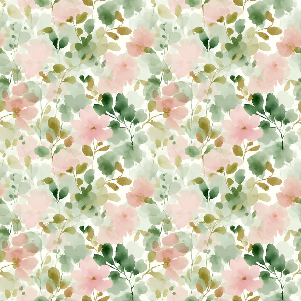 Uniquely Creative - Tea & Tranquility - 12x12 Steeped in Blooms Paper (1/sheet)