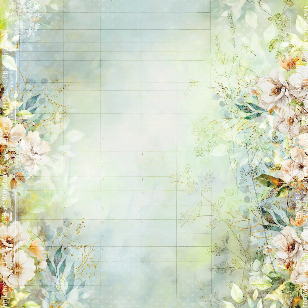 Uniquely Creative - Delighted Curiosities - 12x12 The Collector's Ledger Paper (1/sheet) (Sept 26)