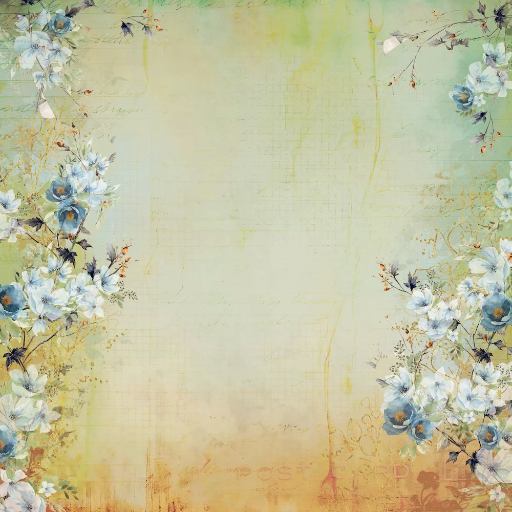 Uniquely Creative - Delighted Curiosities - 12x12 Pressed Botanicals Paper (1/sheet) (Sept 26)