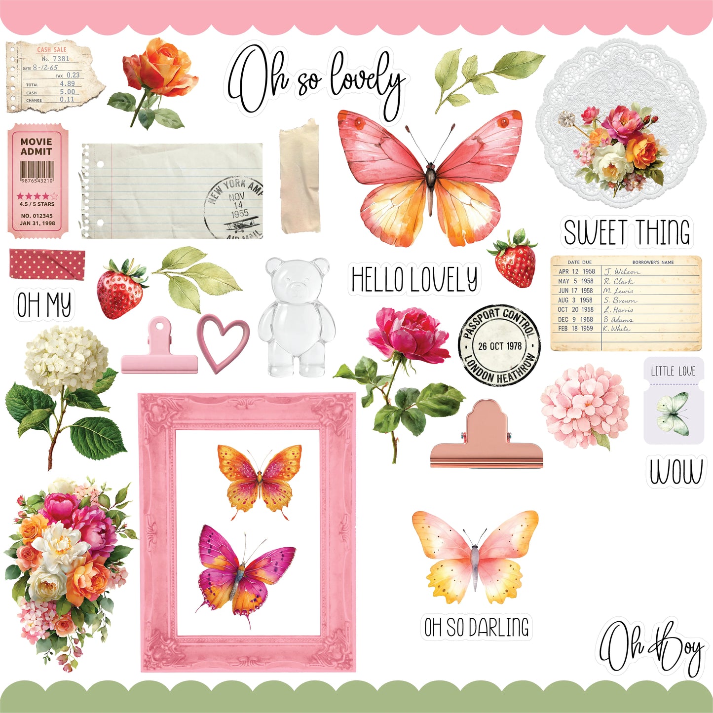 Uniquely Creative - Oh So Lovely - 12x12 Oh My Darling Paper (1/sheet)