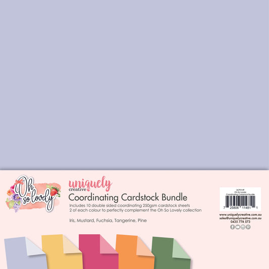 Uniquely Creative - Coordinating Cardstock Bundle - Oh So Lovely