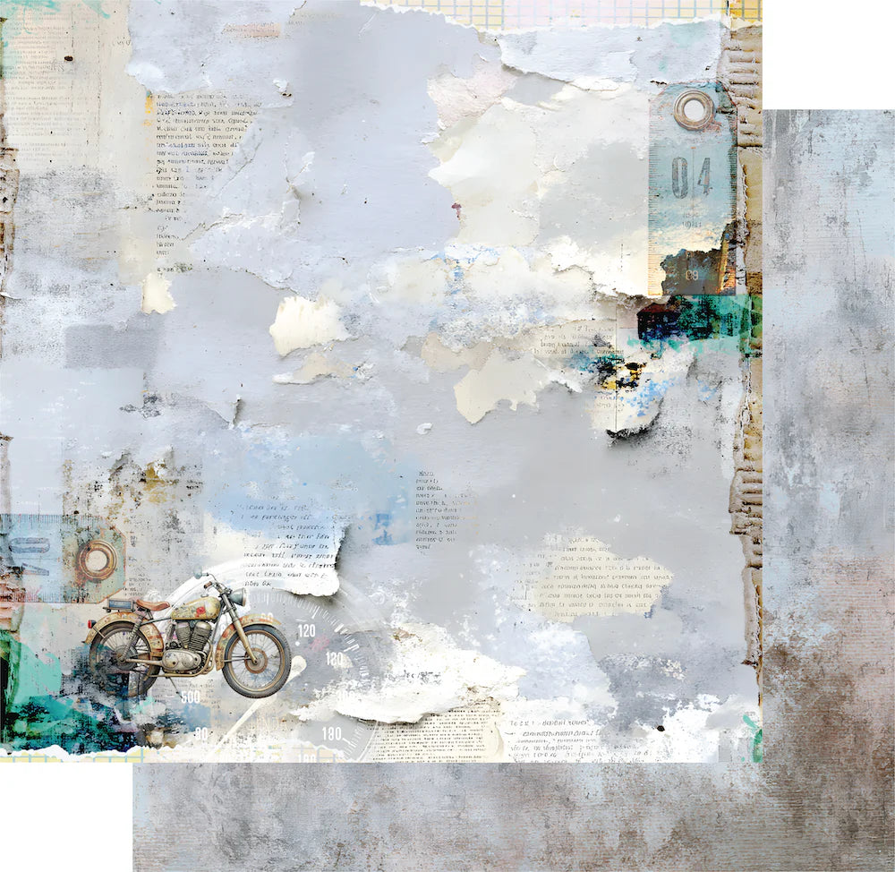 Uniquely Creative - Wings & Wheels - 12x12 Open Roads Paper (1/sheet) (Aug 26)