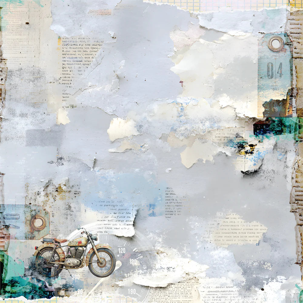 Uniquely Creative - Wings & Wheels - 12x12 Open Roads Paper (1/sheet) (Aug 26)