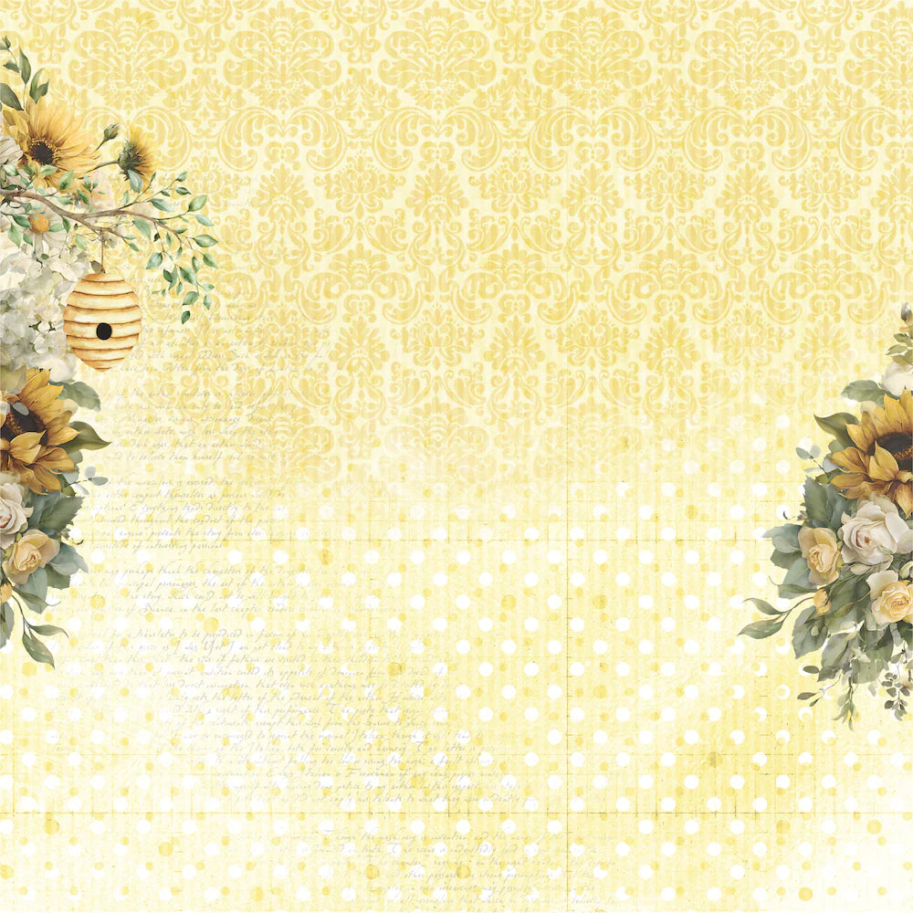 Uniquely Creative - Sweet as Honey - 12x12 A Little Lovely Paper (1/sheet)