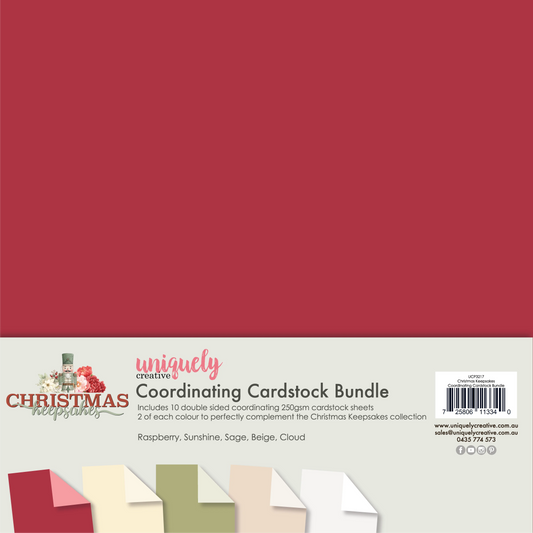 Uniquely Creative - Coordinating Cardstock Bundle - Christmas Keepsakes (Oct 26)