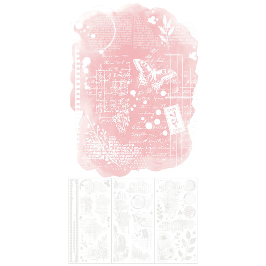 49 and Market - Irresistible - Artful Layers Rub-on Transfer Set