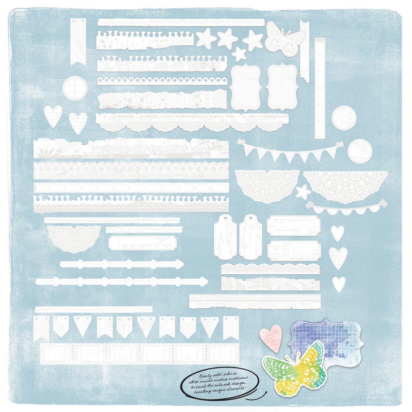 49 and Market - Irresistible - Die-cut Borders