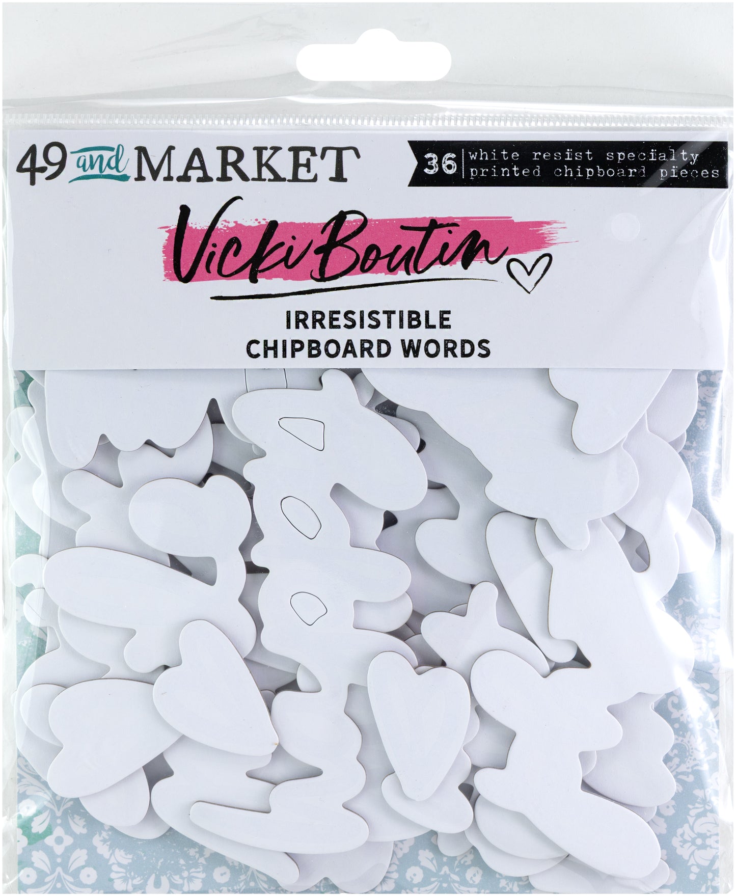 49 and Market - Irresistible - Chipboard Words