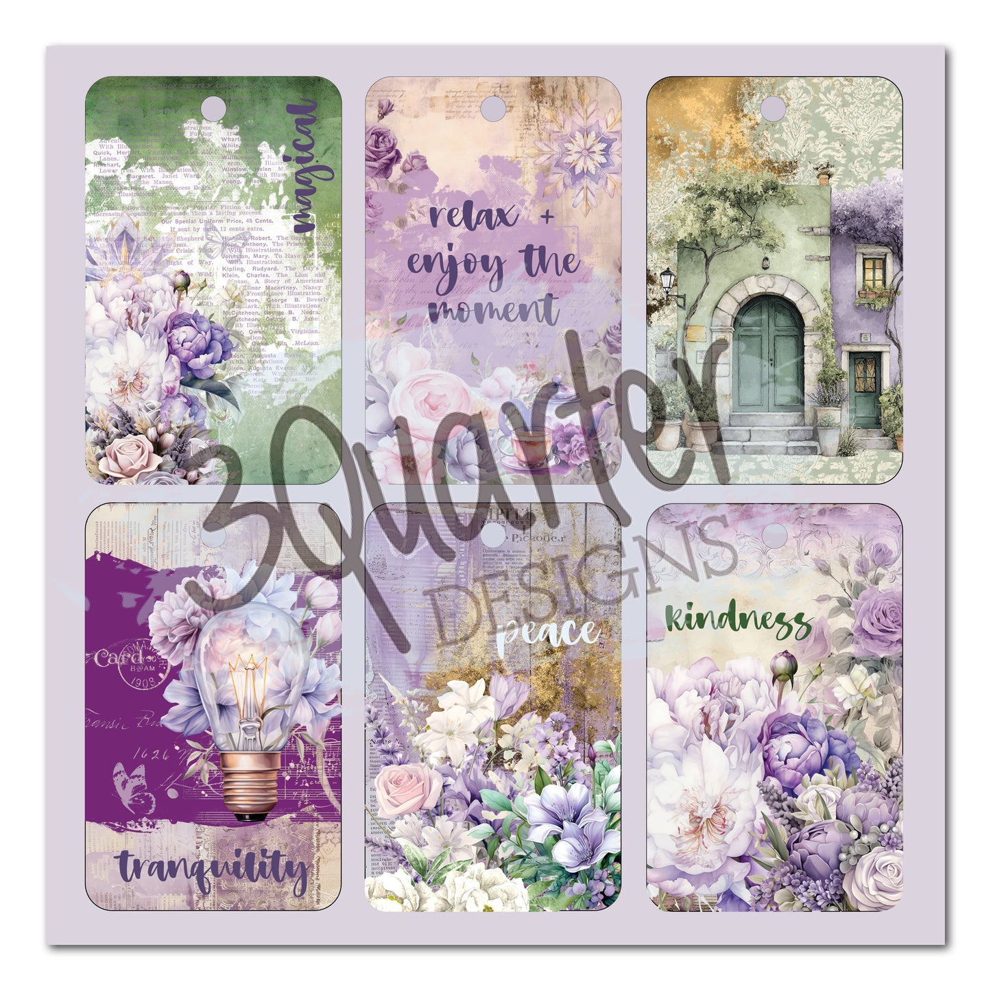 3Quarter Designs - 8x8 - Violet Dreams