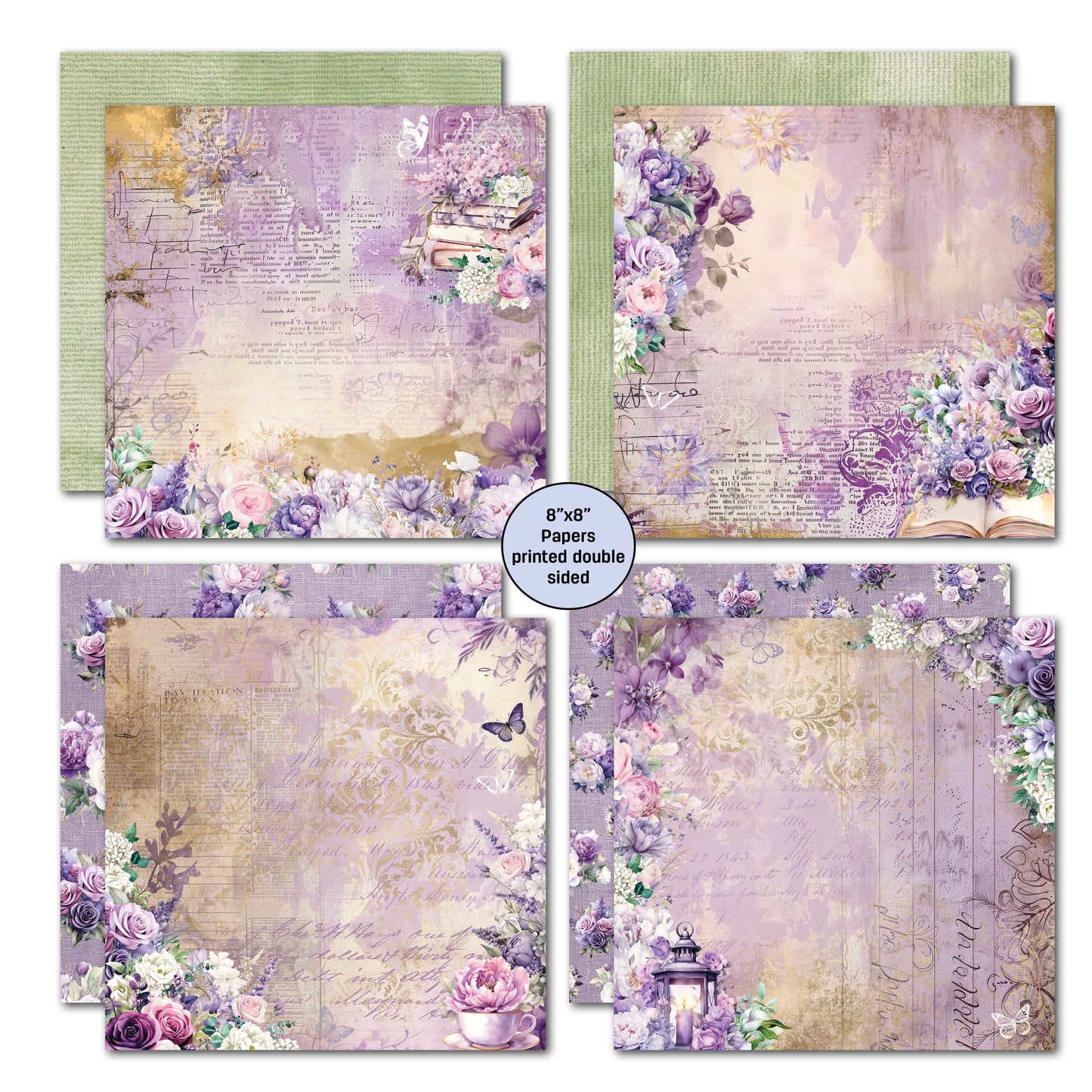 3Quarter Designs - 8x8 - Violet Dreams