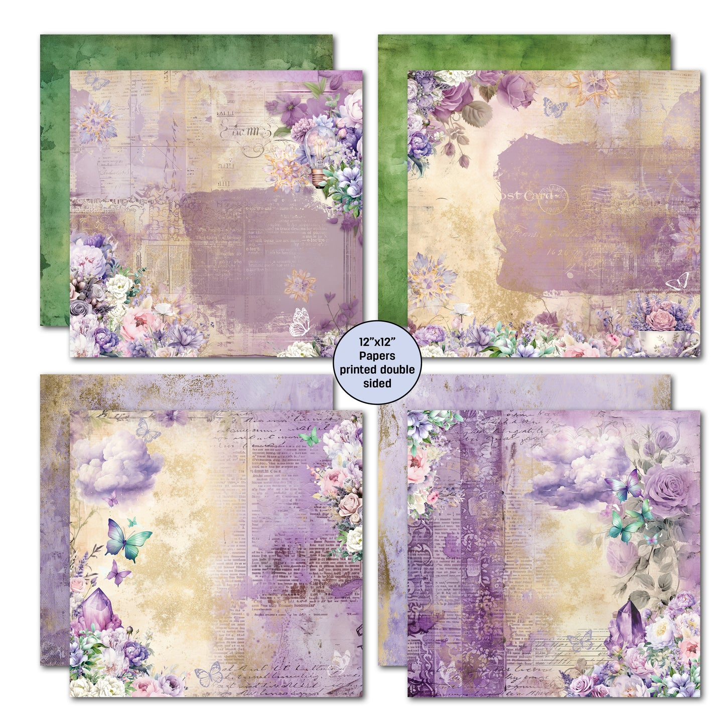 3Quarter Designs - 12x12 - Violet Dreams