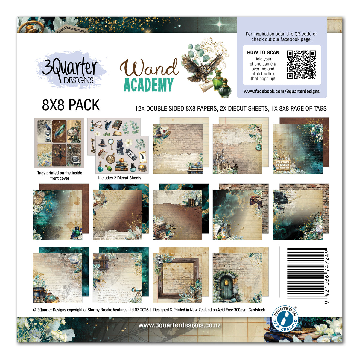3Quarter Designs - 8x8 - Wand Academy