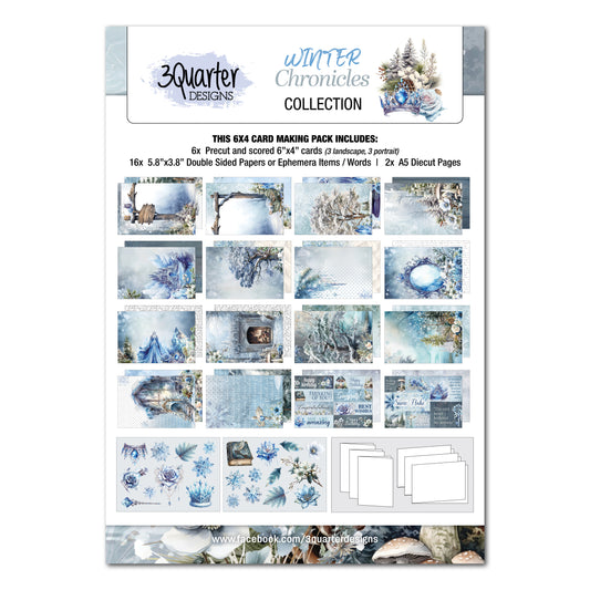 3Quarter Designs - 6x4 Card Making Pack - Winter Chronicles