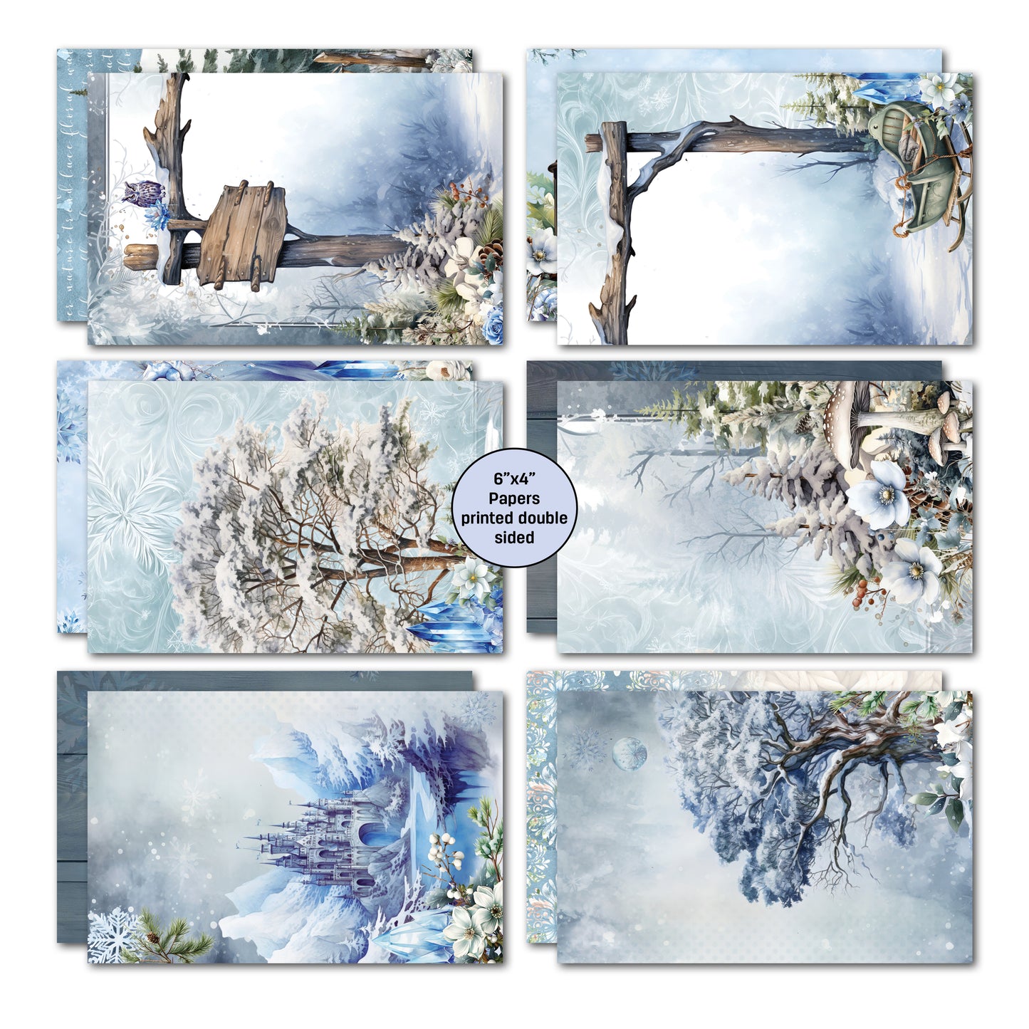3Quarter Designs - 6x4 Card Making Pack - Winter Chronicles