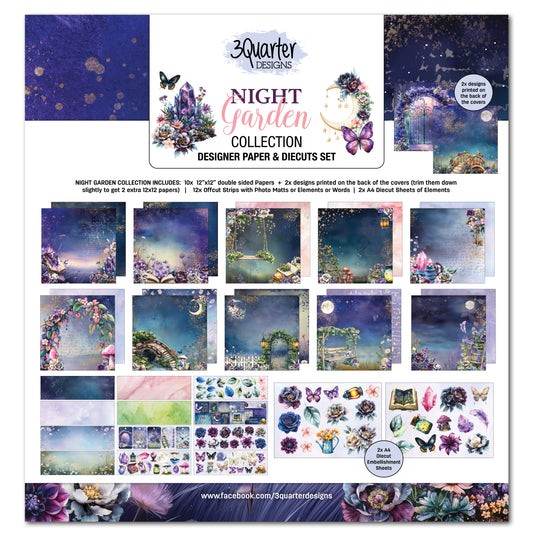 3Quarter Designs - 12x12 Night Garden