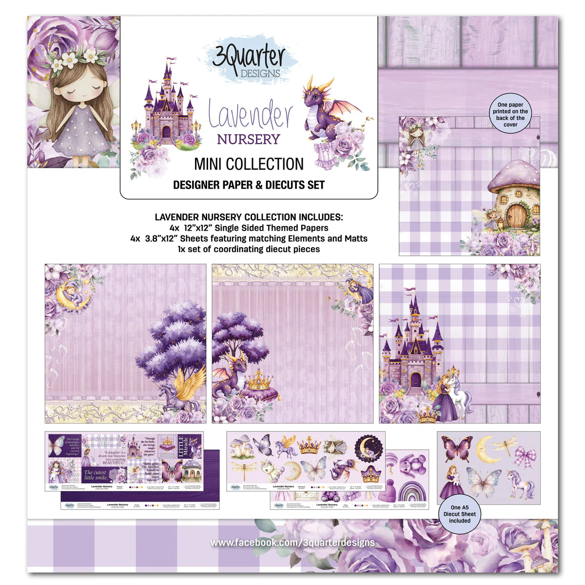 3Quarter Designs - 12x12 - Lavender Nursery Mini Collection