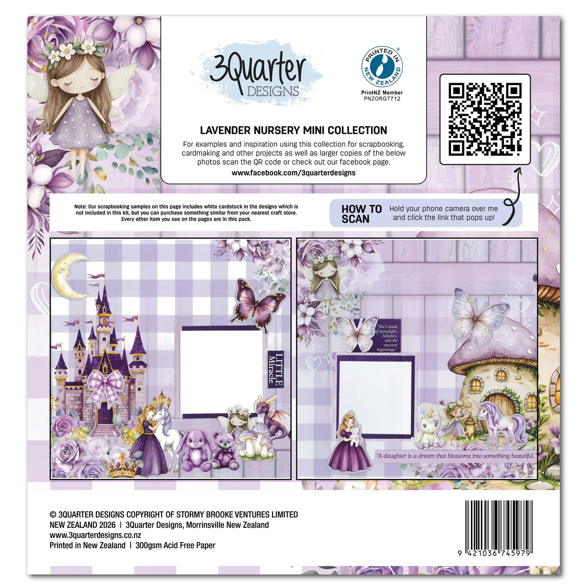 3Quarter Designs - 12x12 - Lavender Nursery Mini Collection