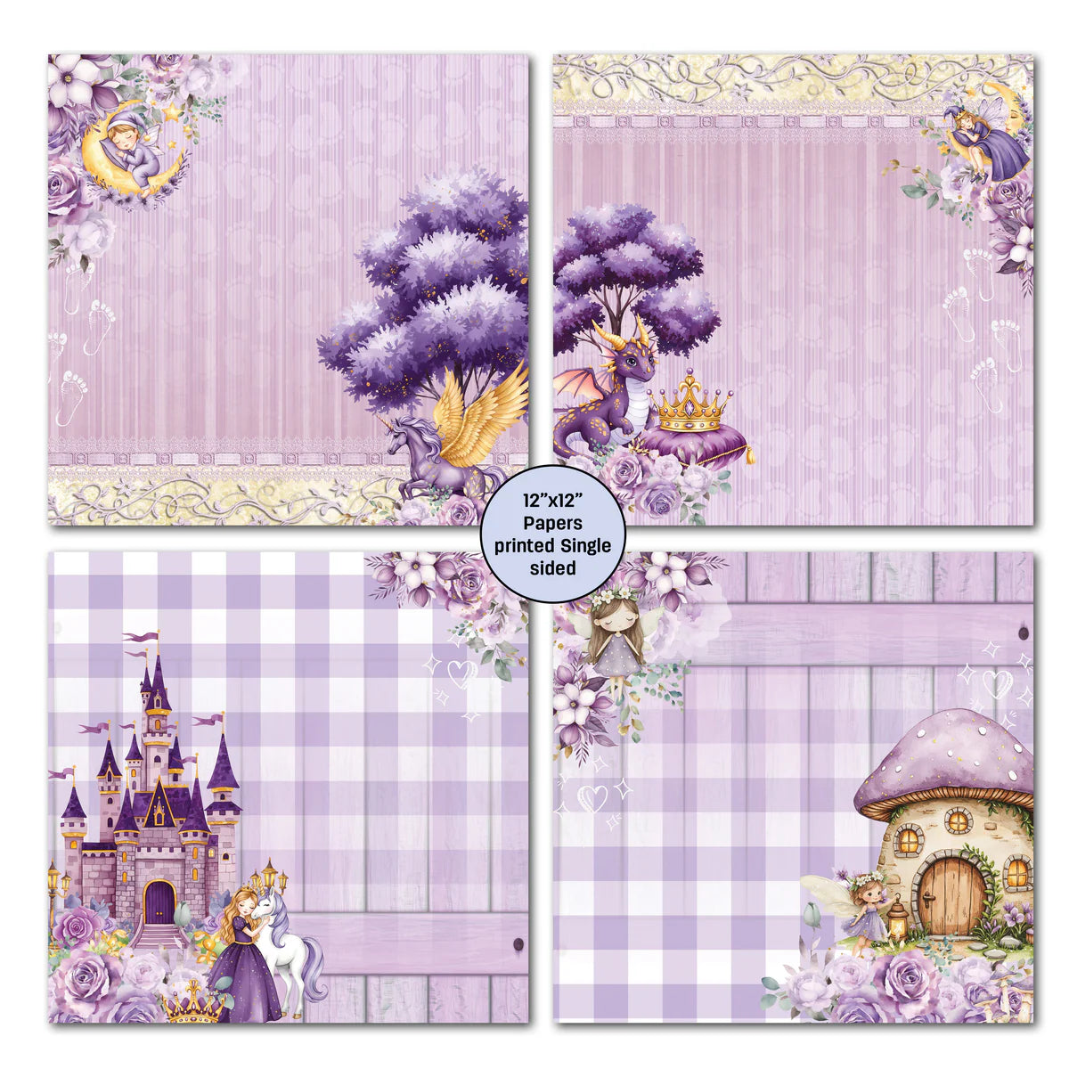 3Quarter Designs - 12x12 - Lavender Nursery Mini Collection