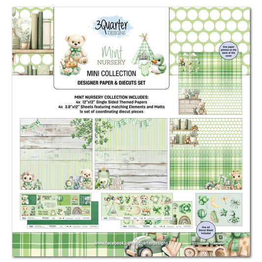 3Quarter Designs - 12x12 - Mint Nursery Mini Collection