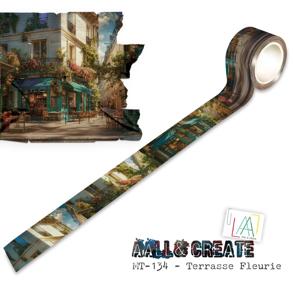 AALL And Create Layer - It - Up Washi Tape - 134 - Terrasse Fleurie - The Crafty Kiwi