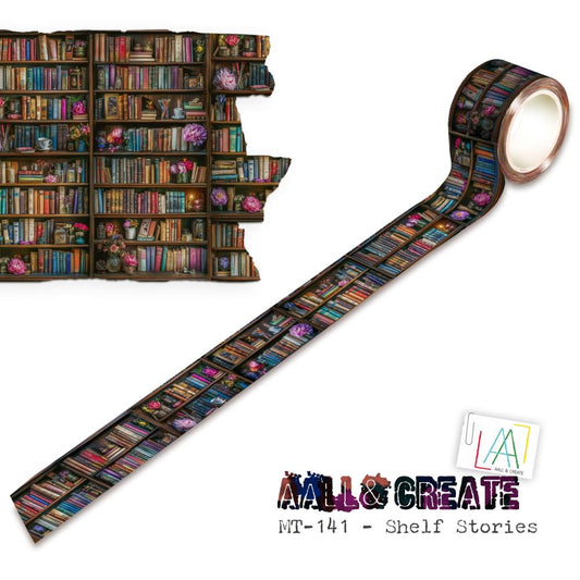 AALL And Create Layer - It - Up Washi Tape - 141 - Shelf Stories - The Crafty Kiwi