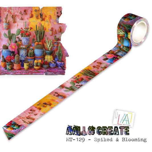 AALL And Create Layer - It - Up Washi Tape - Spiked & Blooming - The Crafty Kiwi