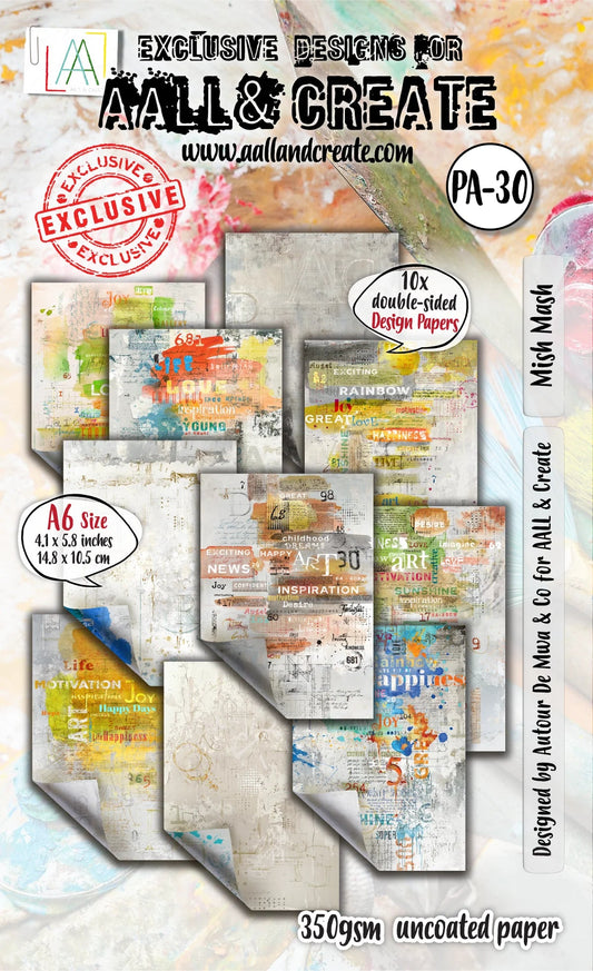 AALL & Create - A6 Design Paper - Mish Mash - The Crafty Kiwi