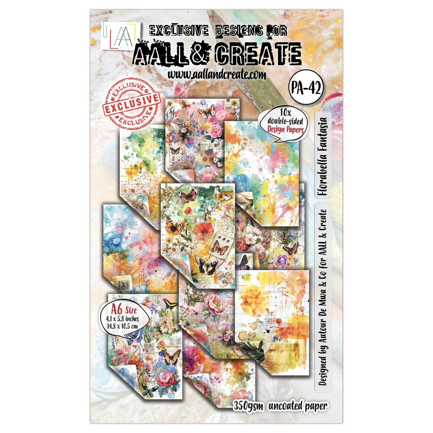 AALL & Create - A6 Papers - Florabella Fantasia (42) - The Crafty Kiwi