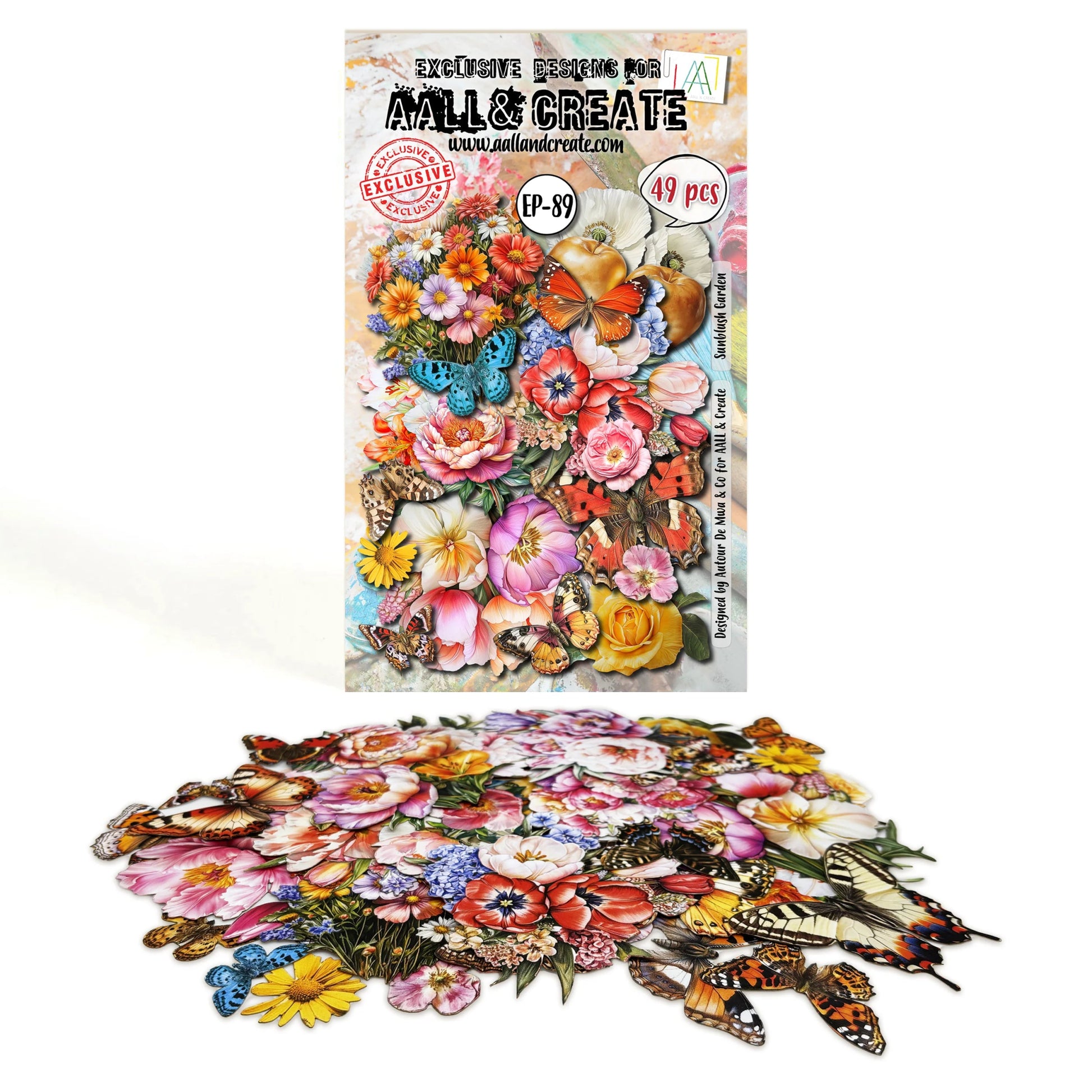 AALL & Create - Ephemera Die Cuts - Sunblush Garden (89) - The Crafty Kiwi