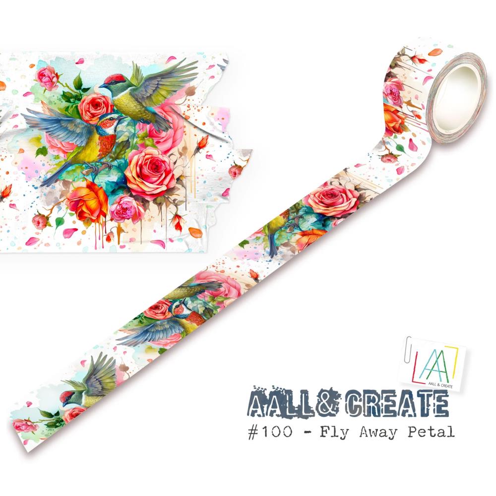 AALL & Create - Layer it Up Washi Tape - 100 Fly Away Petal - The Crafty Kiwi
