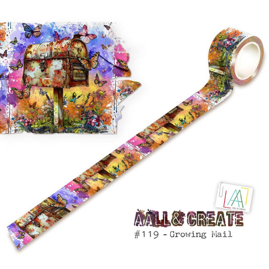AALL & Create - Layer it Up Washi Tape - 119 Growing Mail - The Crafty Kiwi