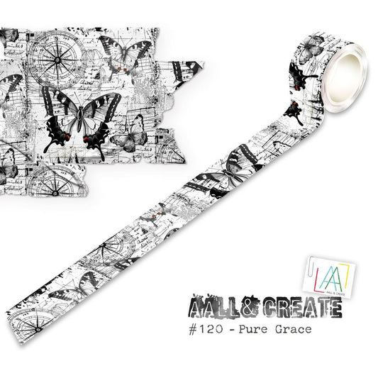 AALL & Create - Layer it Up Washi Tape - 120 Pure Grace - The Crafty Kiwi