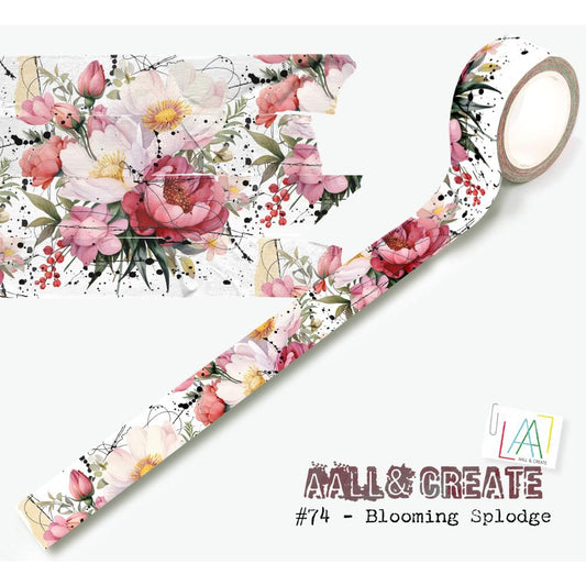 AALL & Create - Layer it Up Washi Tape - 74 Blooming Splodge - The Crafty Kiwi
