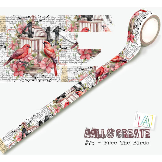 AALL & Create - Layer it Up Washi Tape - 75 Free The Birds - The Crafty Kiwi