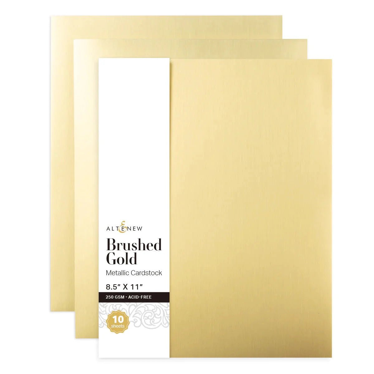 Altenew - Metallic Cardstock - Brushed/Matte Gold (1/sheet) - The Crafty Kiwi